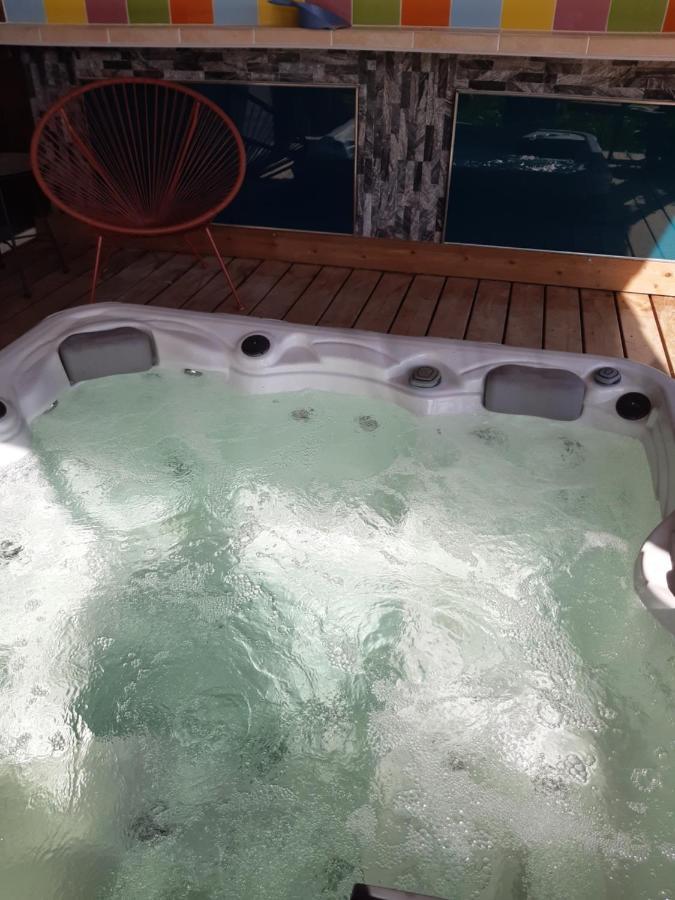 Chambre Double Avec Piscine Et Jacuzzi Bernadets-Debat Exterior foto